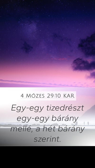 4 Mózes 29:10 KAR Bible Verse Image