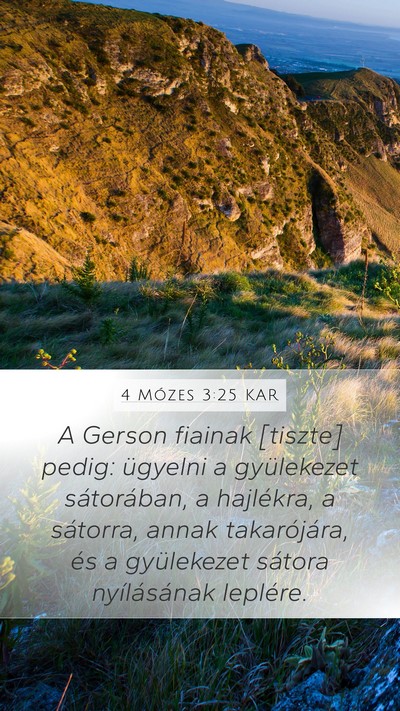 4 Mózes 3:25 KAR Bible Verse Image