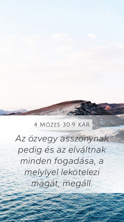 4 Mózes 30:9 KAR Bible Verse Image