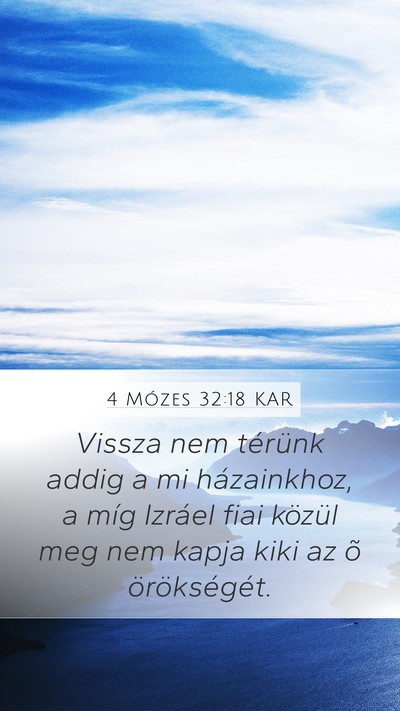 4 Mózes 32:18 KAR Bible Verse Image
