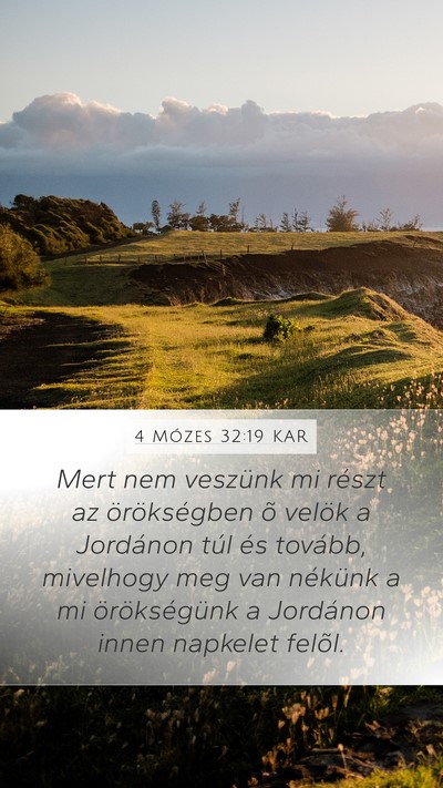 4 Mózes 32:19 KAR Bible Verse Image