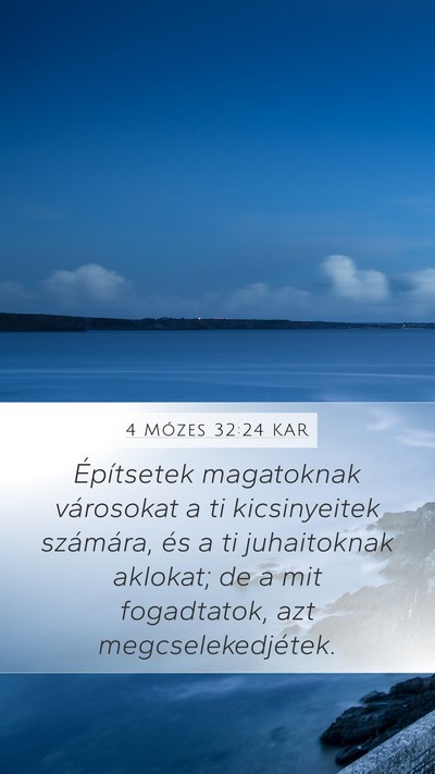 4 Mózes 32:24 KAR Bible Verse Image