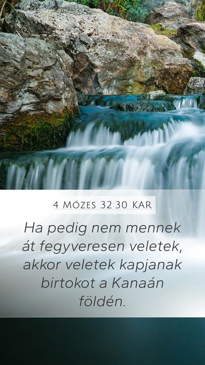 4 Mózes 32:30 KAR Bible Verse Image