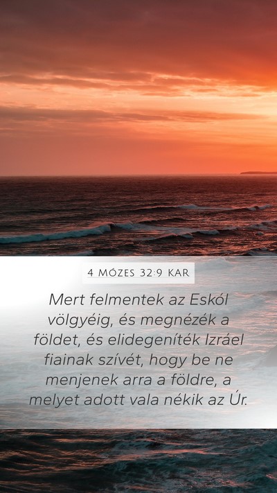 4 Mózes 32:9 KAR Bible Verse Image