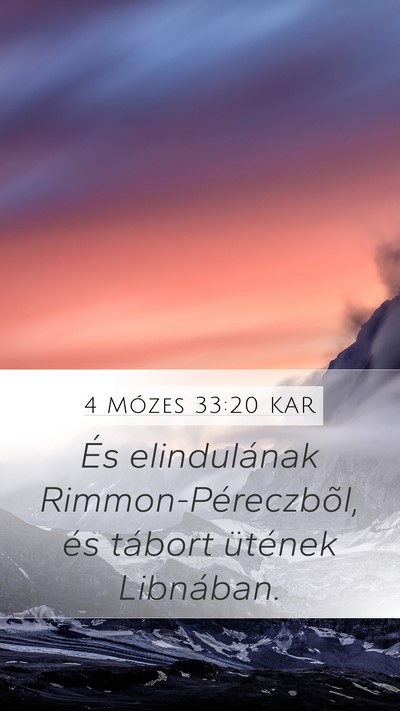 4 Mózes 33:20 KAR Bible Verse Image