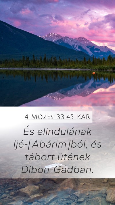4 Mózes 33:45 KAR Bible Verse Image