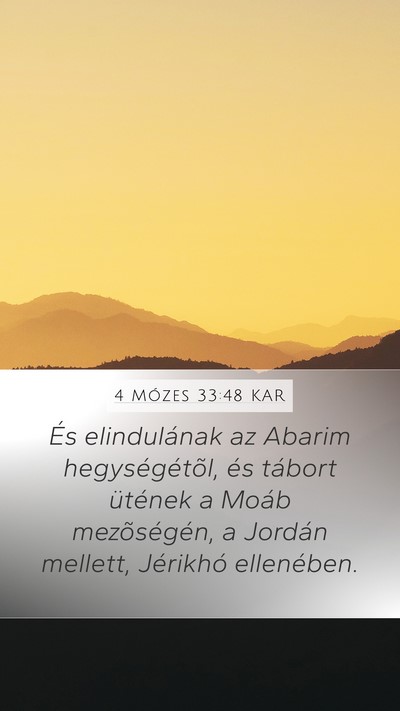 4 Mózes 33:48 KAR Bible Verse Image