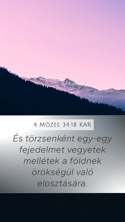 4 Mózes 34:18 KAR Bible Verse Image