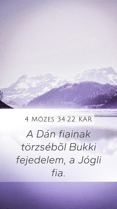 4 Mózes 34:22 KAR Bible Verse Image