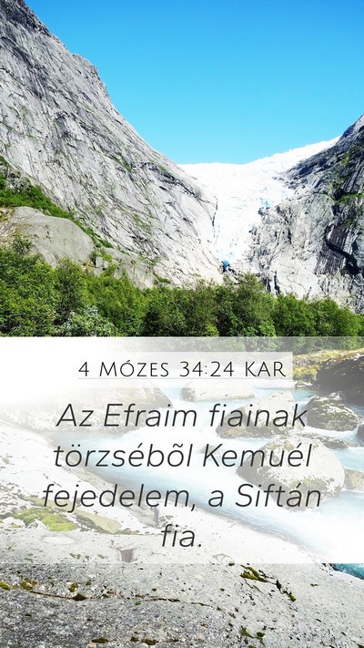 4 Mózes 34:24 KAR Mobile Phone Wallpaper - Az Efraim fiainak törzsébõl Kemuél fejedelem, - Mobile Bible Verse Wallpaper
