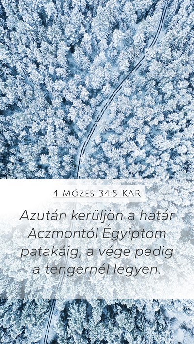 4 Mózes 34:5 KAR Bible Verse Image