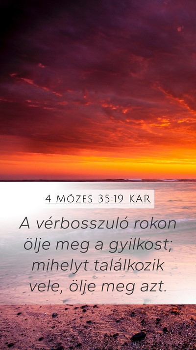 4 Mózes 35:19 KAR Bible Verse Image