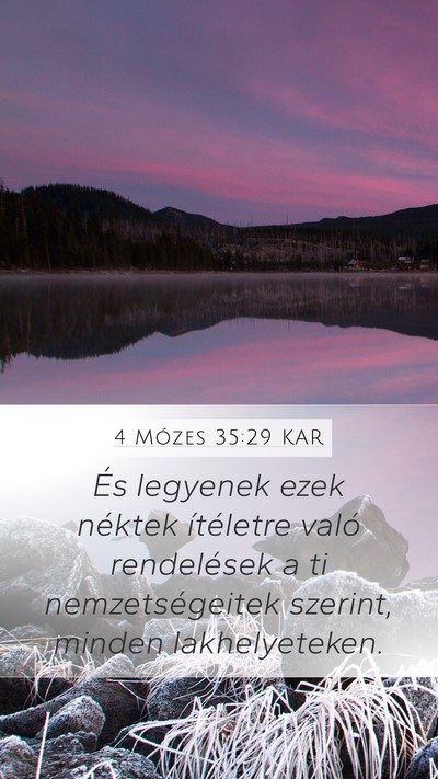 4 Mózes 35:29 KAR Bible Verse Image