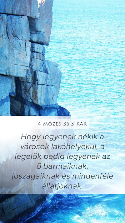 4 Mózes 35:3 KAR Bible Verse Image