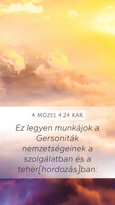4 Mózes 4:24 KAR Bible Verse Image