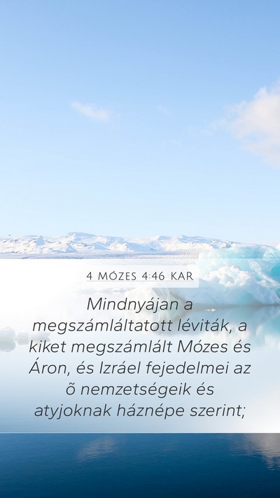 4 Mózes 4:46 KAR Bible Verse Image