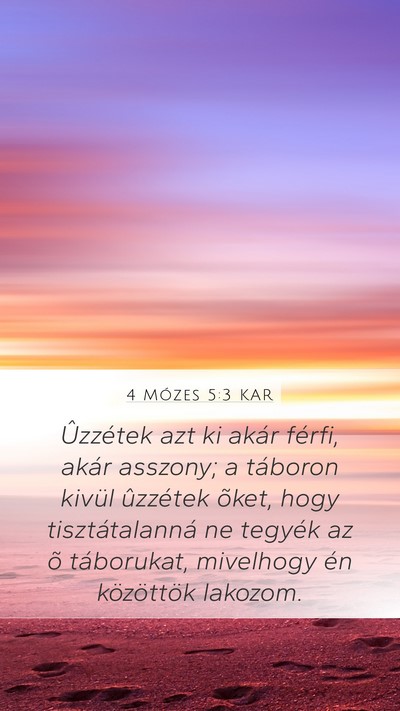 4 Mózes 5:3 KAR Bible Verse Image