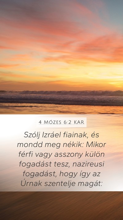 4 Mózes 6:2 KAR Bible Verse Image