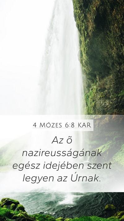 4 Mózes 6:8 KAR Bible Verse Image