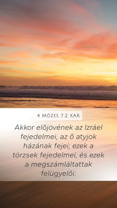 4 Mózes 7:2 KAR Bible Verse Image