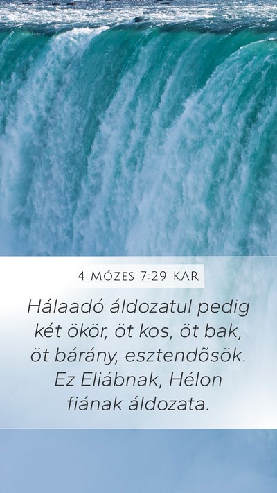 4 Mózes 7:29 KAR Bible Verse Image