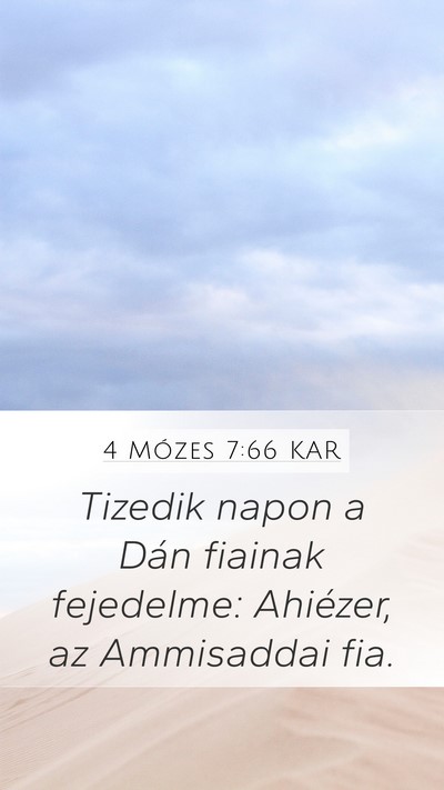 4 Mózes 7:66 KAR Bible Verse Image