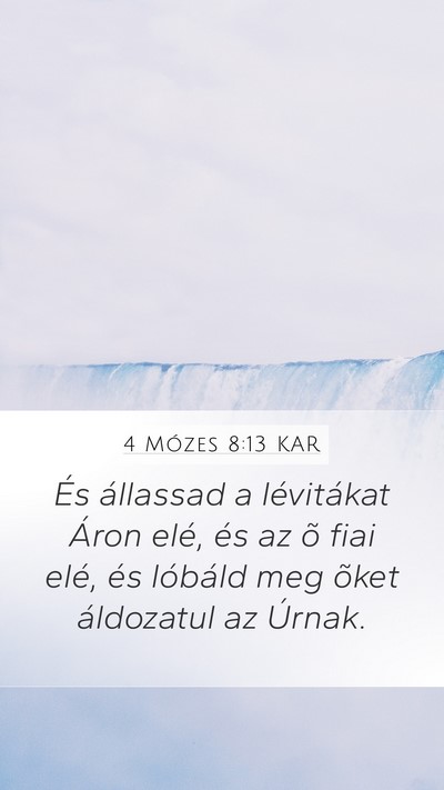 4 Mózes 8:13 KAR Bible Verse Image