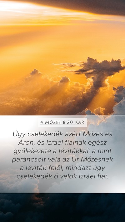 4 Mózes 8:20 KAR Bible Verse Image
