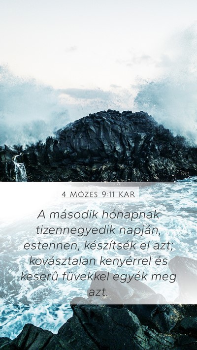 4 Mózes 9:11 KAR Bible Verse Image