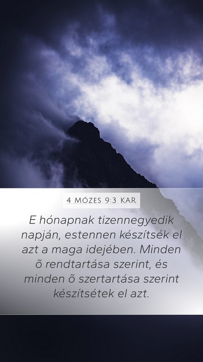 4 Mózes 9:3 KAR Bible Verse Image