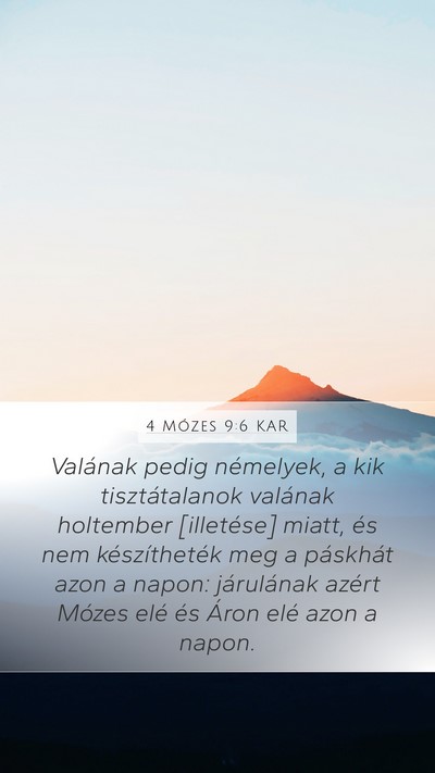 4 Mózes 9:6 KAR Bible Verse Image