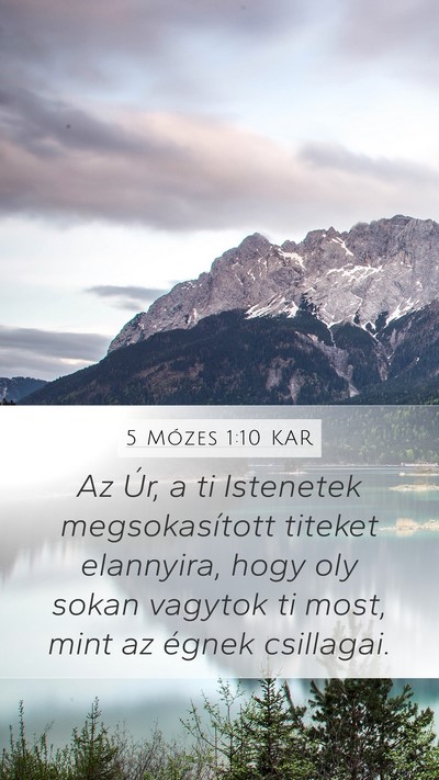 5 Mózes 1:10 KAR Bible Verse Image