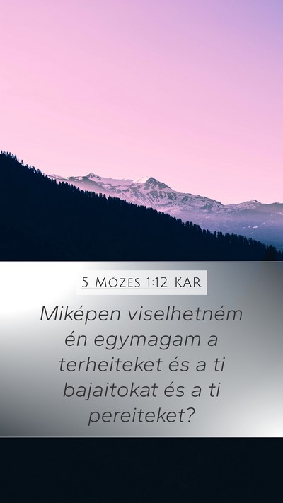 5 Mózes 1:12 KAR Bible Verse Image