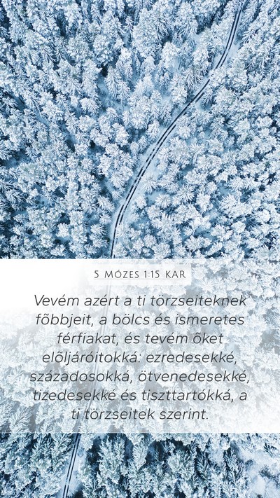 5 Mózes 1:15 KAR Bible Verse Image