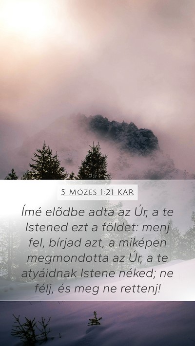 5 Mózes 1:21 KAR Bible Verse Image