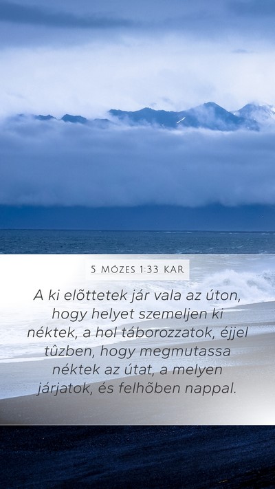 5 Mózes 1:33 KAR Bible Verse Image