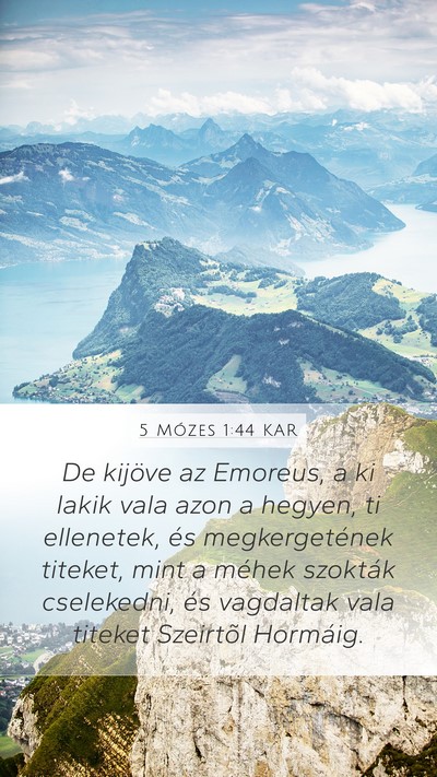 5 Mózes 1:44 KAR Bible Verse Image
