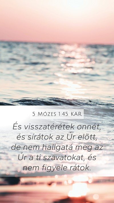 5 Mózes 1:45 KAR Bible Verse Image