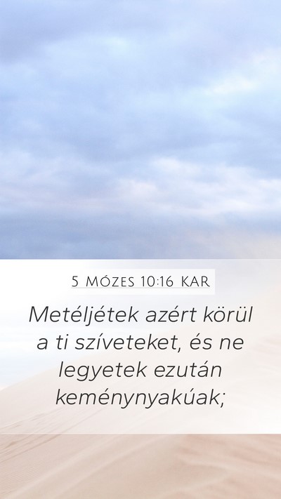 5 Mózes 10:16 KAR Bible Verse Image
