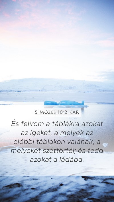 5 Mózes 10:2 KAR Bible Verse Image