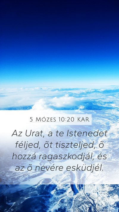 5 Mózes 10:20 KAR Bible Verse Image