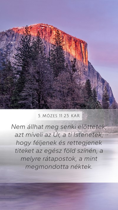5 Mózes 11:25 KAR Bible Verse Image