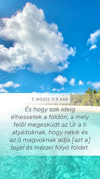 5 Mózes 11:9 KAR Bible Verse Image