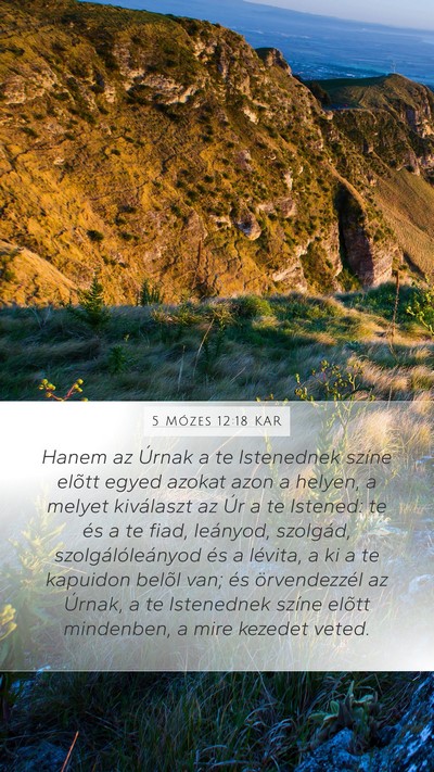 5 Mózes 12:18 KAR Bible Verse Image