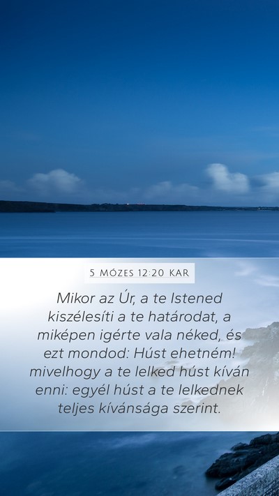 5 Mózes 12:20 KAR Bible Verse Image