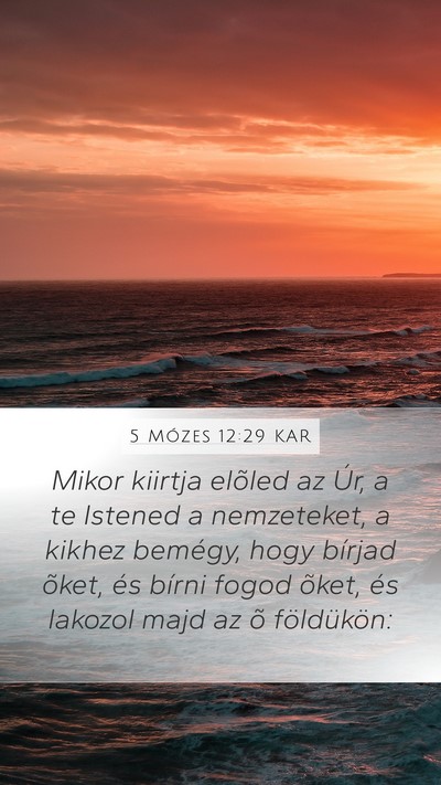 5 Mózes 12:29 KAR Bible Verse Image