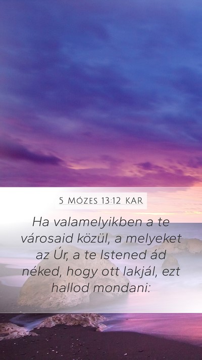5 Mózes 13:12 KAR Bible Verse Image