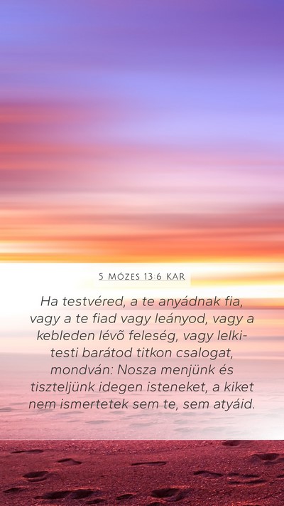 5 Mózes 13:6 KAR Bible Verse Image