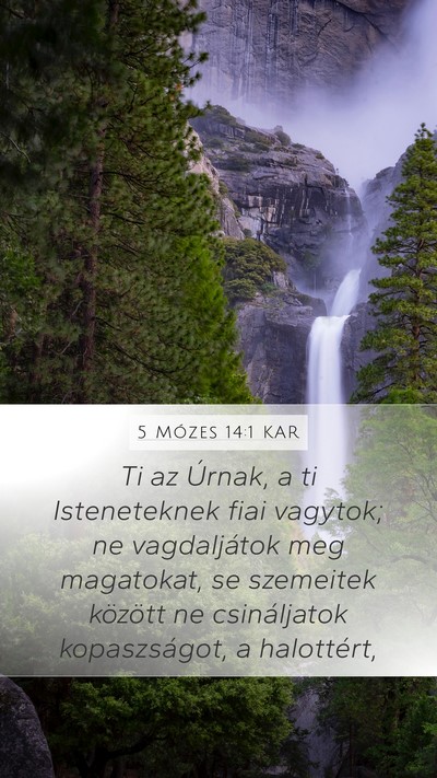 5 Mózes 14:1 KAR Bible Verse Image