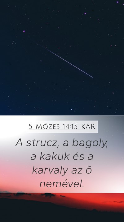 5 Mózes 14:15 KAR Bible Verse Image